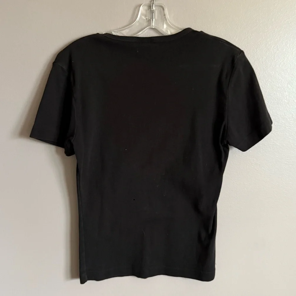 Vintage Y2K House of Blues Chicago Bejeweled Heart Shape Flame Baby Tee Size XL - Picture 3 of 5
